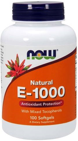 Vitamin E-1000 - Natural (Mixed Tocopherols) by NOW Foods – product image 2