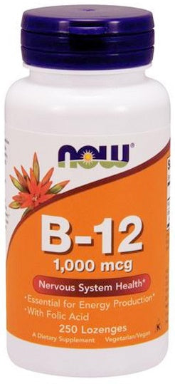 Vitamin B-12 with Folic Acid by NOW Foods – product image 2