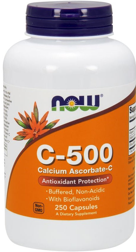 Vitamin C-500 Calcium Ascorbate-C by NOW Foods