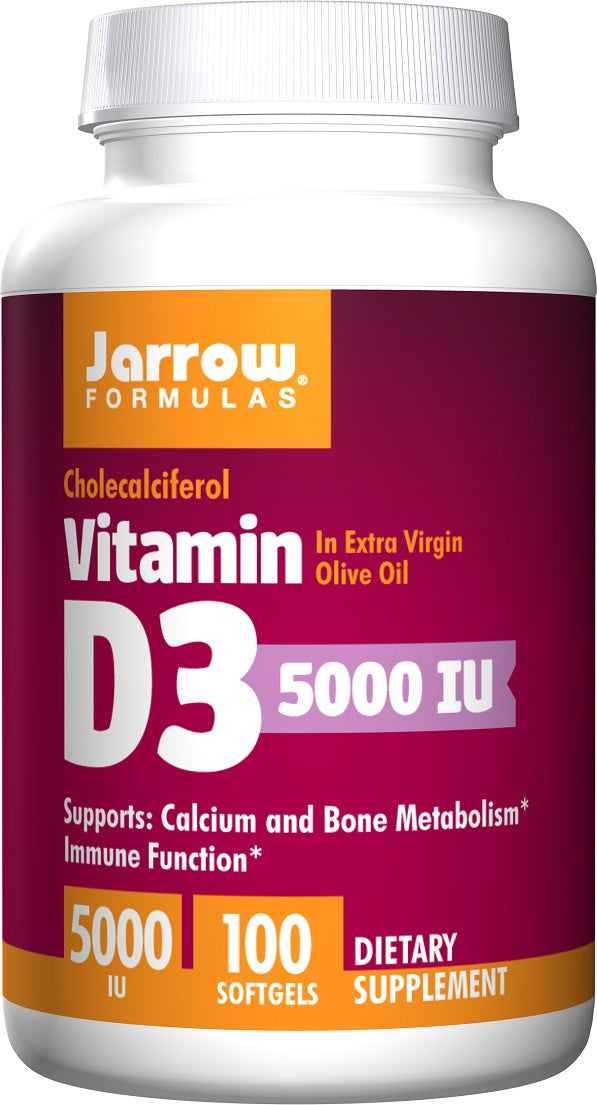 Vitamin D3 – 5000 IU / 100 softgels