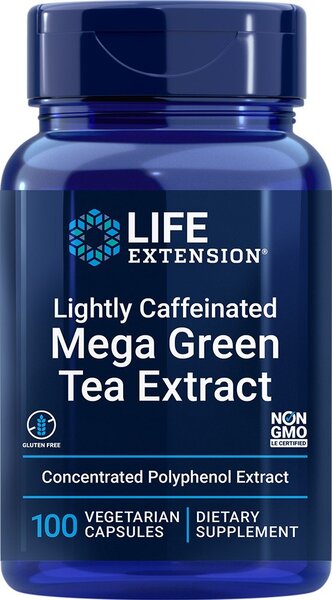 Lightly Caffeinated Mega Green Tea Extract by Life Extension