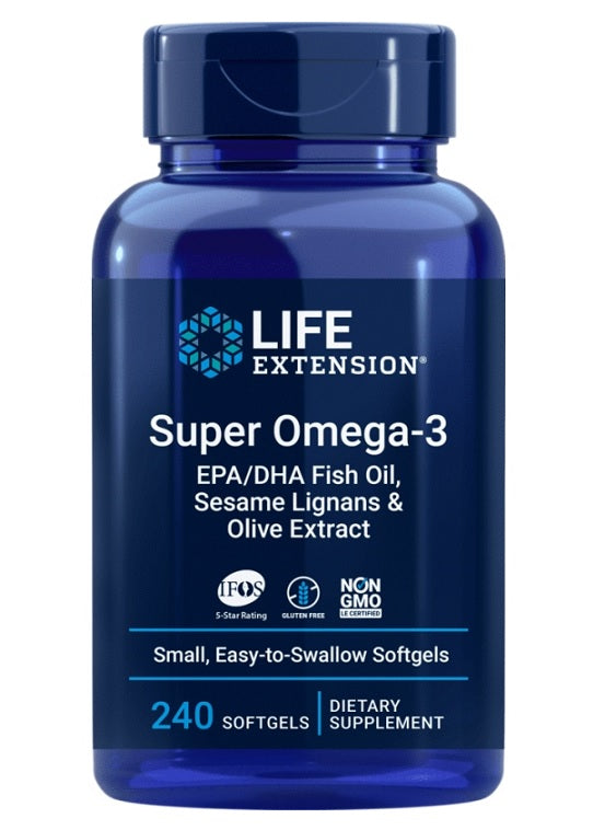 Super Omega-3 EPA/DHA with Sesame Lignans & Olive Extract