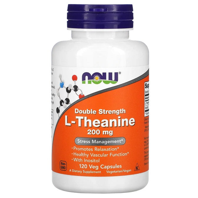 Double Strength L-Theanine by NOW Foods – product image 2
