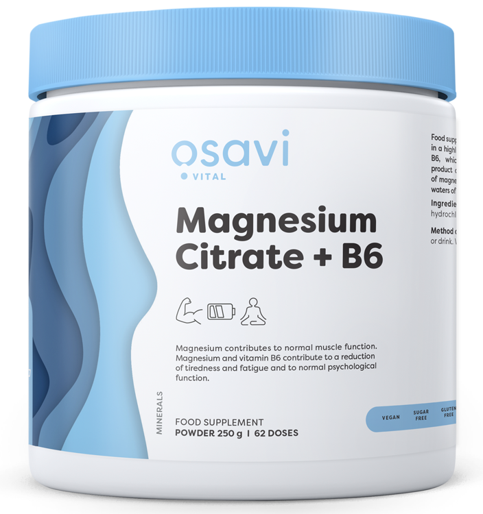 Magnesium Citrate + B6 Powder by Osavi