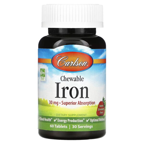 Chewable Iron by Carlson Labs