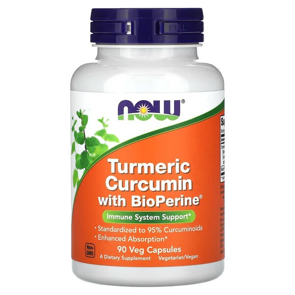 Turmeric Curcumin with BioPerine by NOW Foods