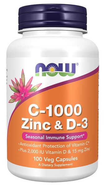 C-1000 Zinc & D-3 by NOW Foods