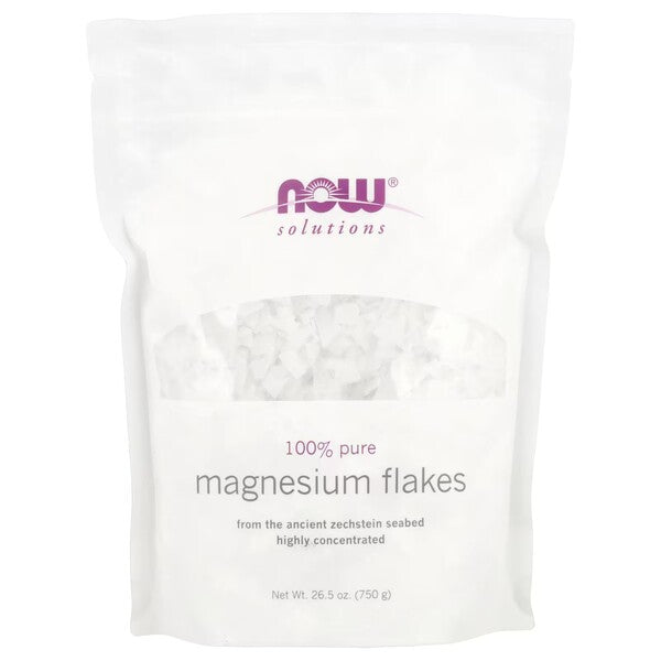 100% Pure Magnesium Flakes by NOW Foods
