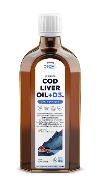 Norwegian Cod Liver Oil + D3 by Osavi