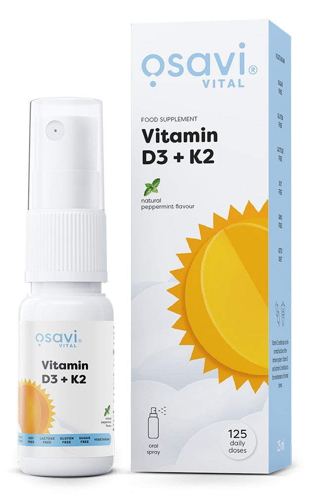Vitamin D3 + K2 Oral Spray by Osavi