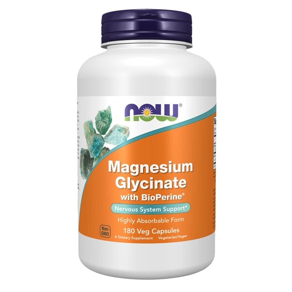 Magnesium Glycinate with BioPerine by NOW Foods – product image 2