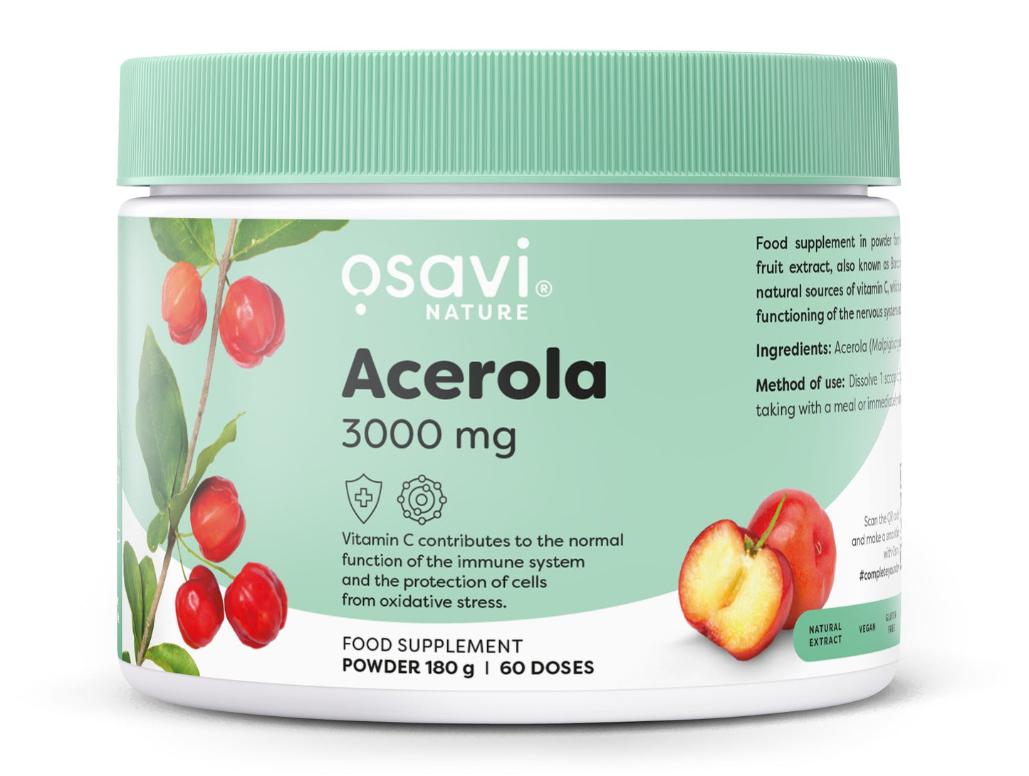 Acerola, 3000mg - 180 grams