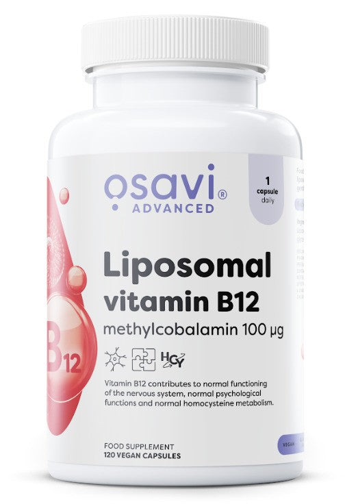 Liposomal Vitamin B12, Methylcobalamin 100mcg