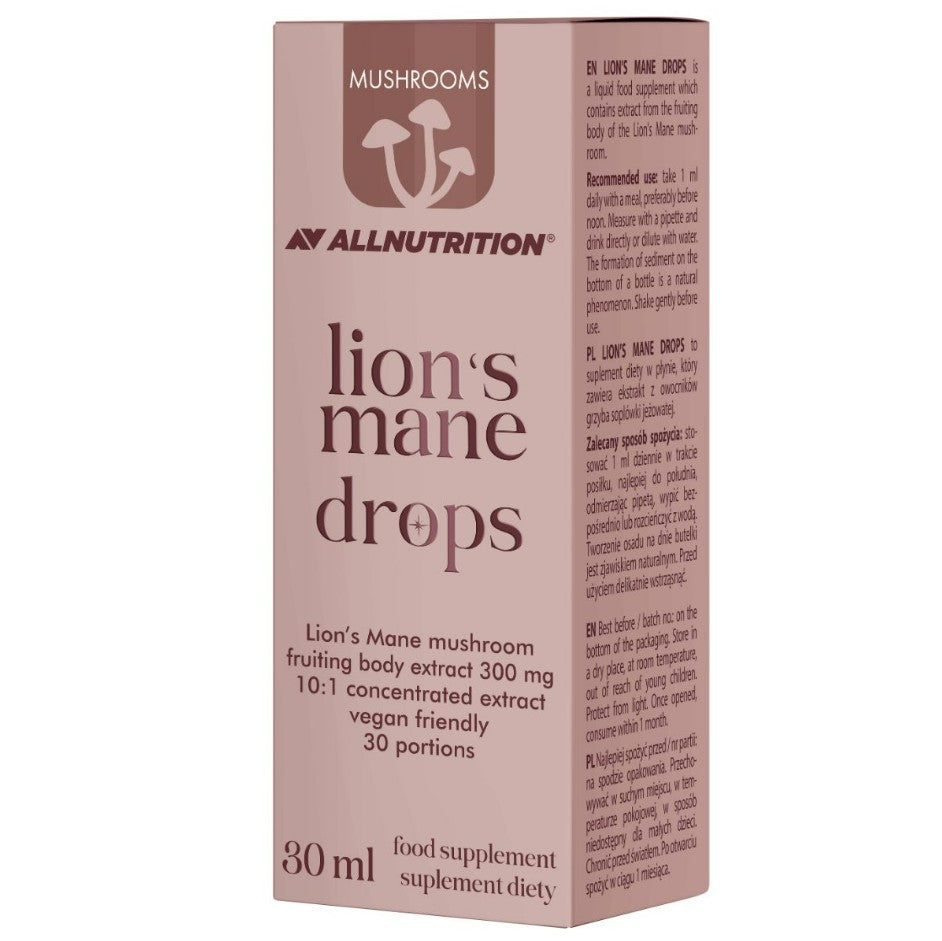 Mushrooms Lion's Mane Drops by Allnutrition