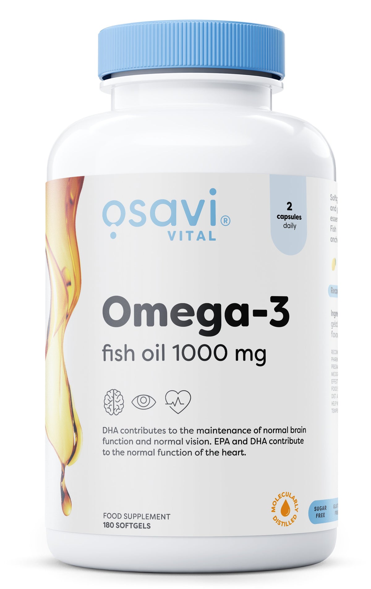 Omega-3 Fish Oil Molecularly Distilled by Osavi – product image 6