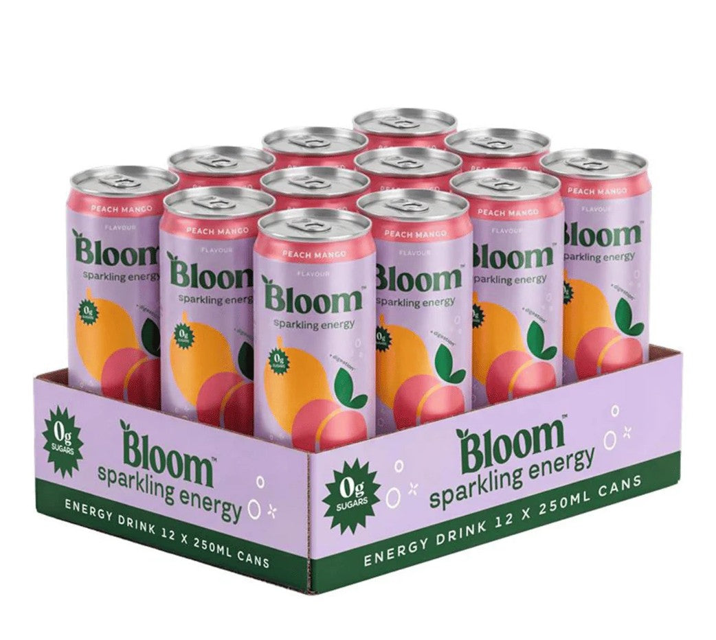 Sparkling Energy, Peach Mango - 12 x 250ml.