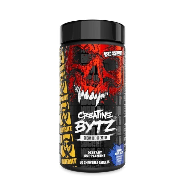 Creatine Bytz Chewables, Tangy Blue Razz - 80 tabs
