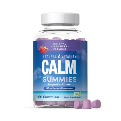 Calm Magnesium Citrate Gummies, Natural Mixed Berries - 60 gummies
