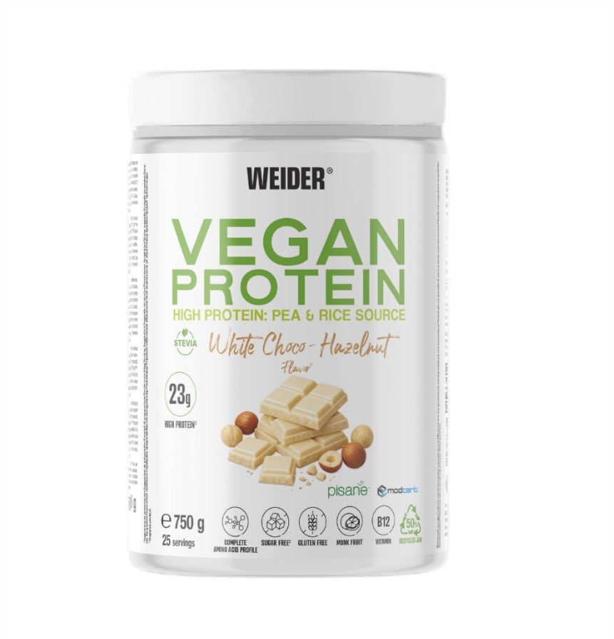 Vegan Protein, White Choco-Hazelnut - 750g