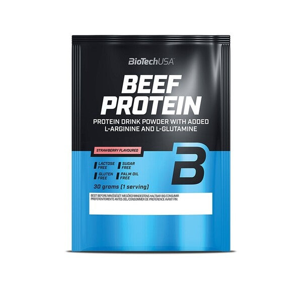 Beef Protein, Strawberry - 30g (1 serving)