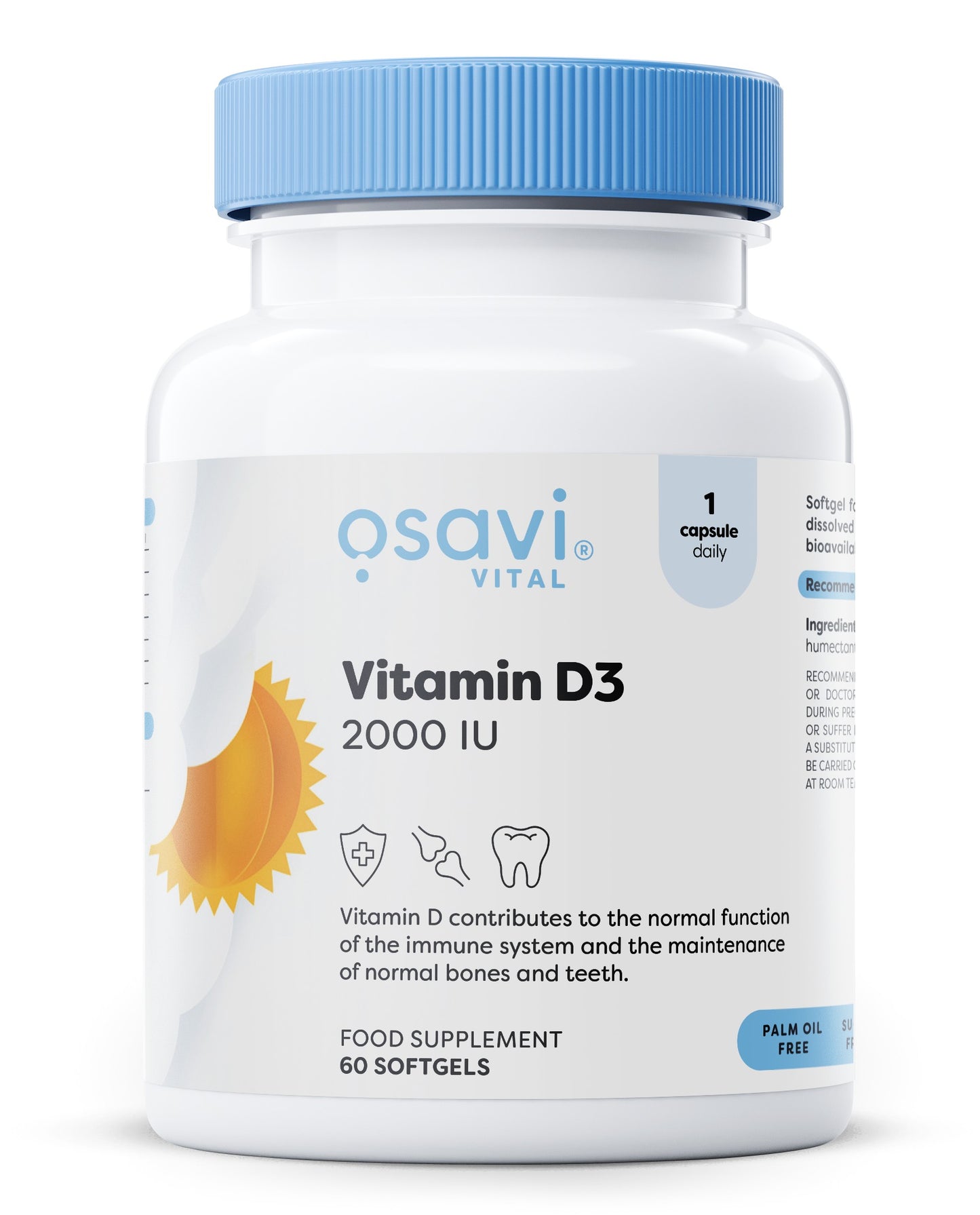 Vitamin D3, 2000IU - 60 softgels