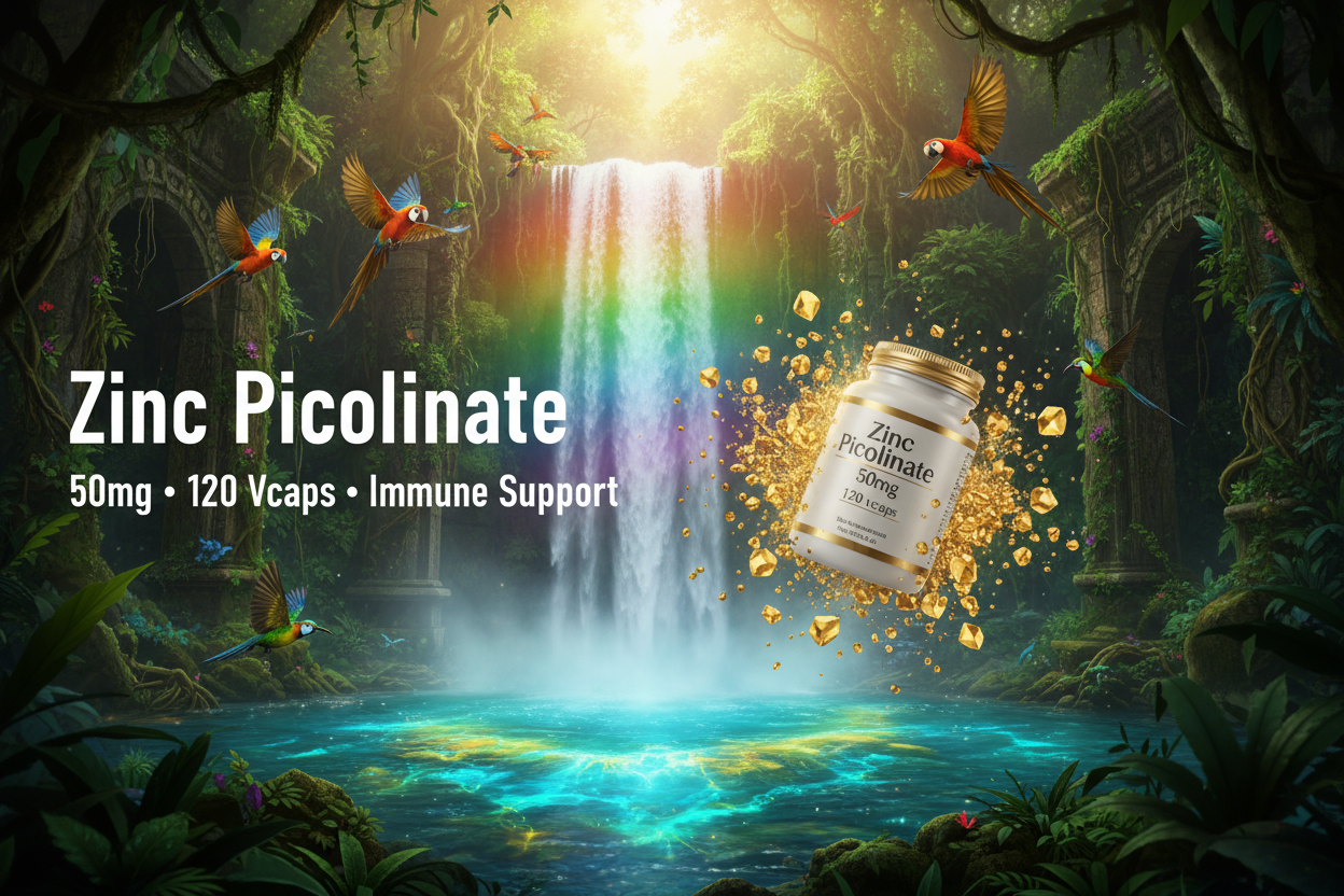 Zinc Picolinate 120 vegan caps - Jungle Waterfall Ruins