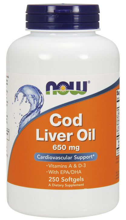 Cod Liver Oil by NOW Foods – product image 3