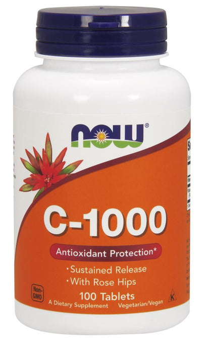 Vitamin C-1000 with Rose Hips - Sustained Release by NOW Foods