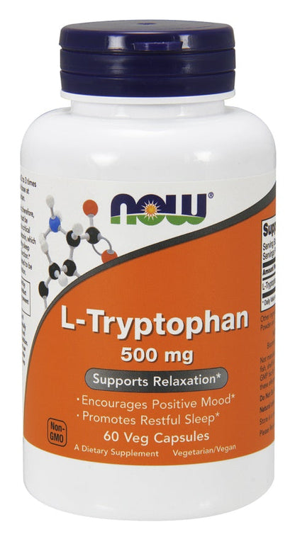 L-Tryptophan – 500 mg / Vegetable Capsules / 60