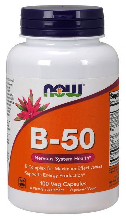 Vitamin B-50 by NOW Foods – product image 2