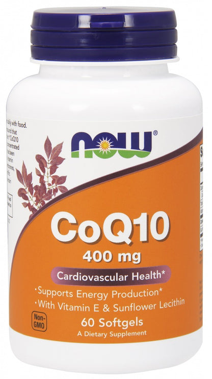 CoQ10 with Lecithin & Vitamin E by NOW Foods