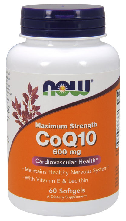 CoQ10 with Lecithin & Vitamin E by NOW Foods – product image 2