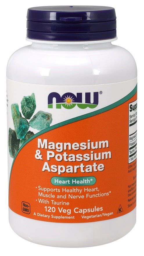 Magnesium & Potassium Aspartate with Taurine by NOW Foods
