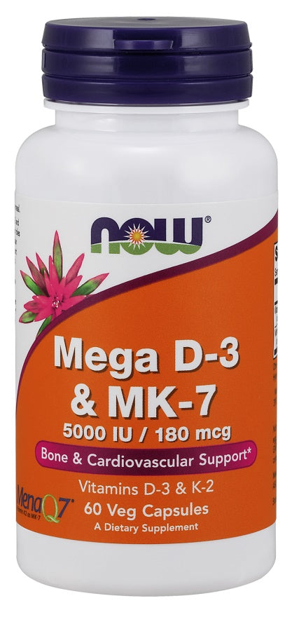 Mega D-3 & MK-7 – 60 Vegetable Capsules