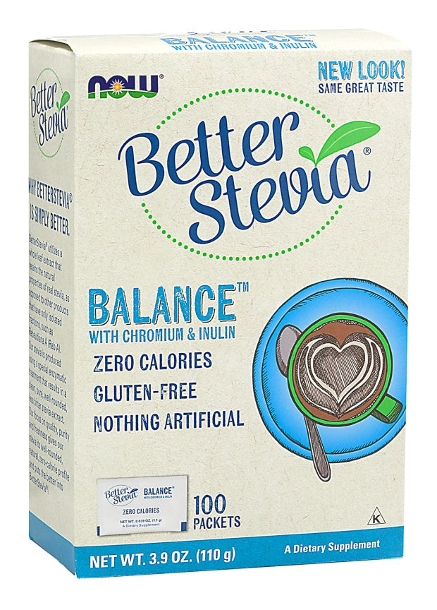 Better Stevia Balance with Chromium & Inulin by NOW Foods