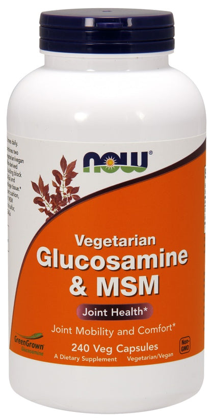 Glucosamine & MSM Vegetarian by NOW Foods – product image 2