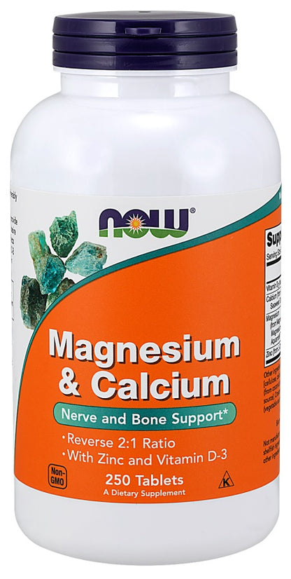 Magnesium & Calcium with Zinc and Vitamin D3 by NOW Foods – product image 2