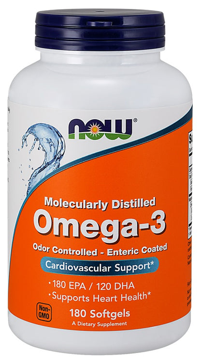 Omega-3 Enteric Coated by NOW Foods – product image 2