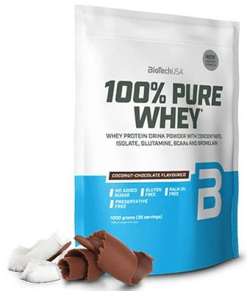 BioTechUSA 100% Pure Whey — Coconut Chocolate / 1000 grams