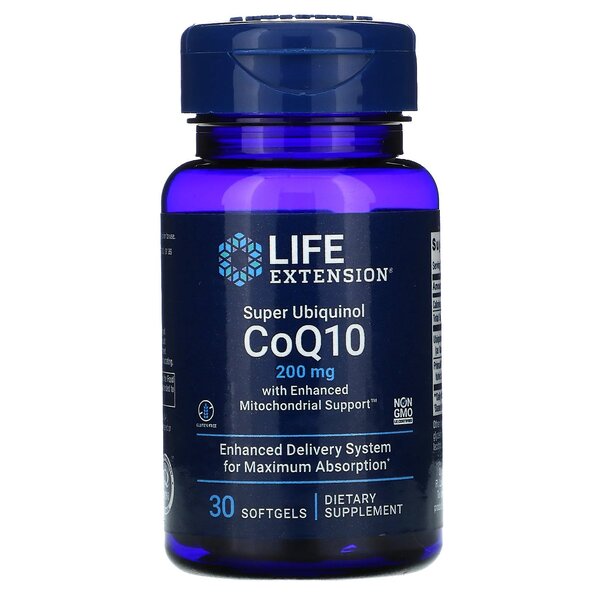 Super Ubiquinol CoQ10 – Enhanced / 200 mg / 30 Softgels