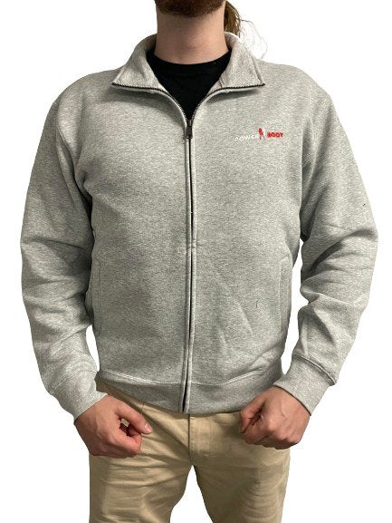 PowerBody Full Zip Jumper, Grey - X-Large