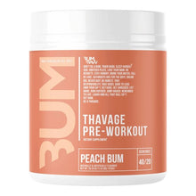 Thavage Pre-Workout, Peach Bum - 520g