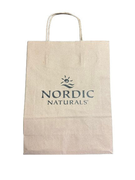 Nordic Naturals Paper Bag, Large Logo - Large