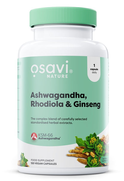 Ashwagandha + Rhodiola & Ginseng by Osavi – product image 2