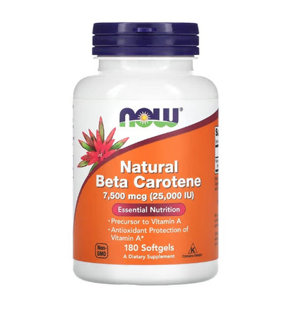Beta Carotene Natural by NOW Foods – product image 2