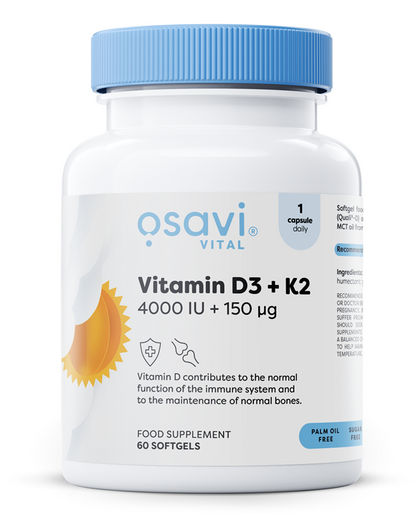 Vitamin D3 + K2 by Osavi – product image 2