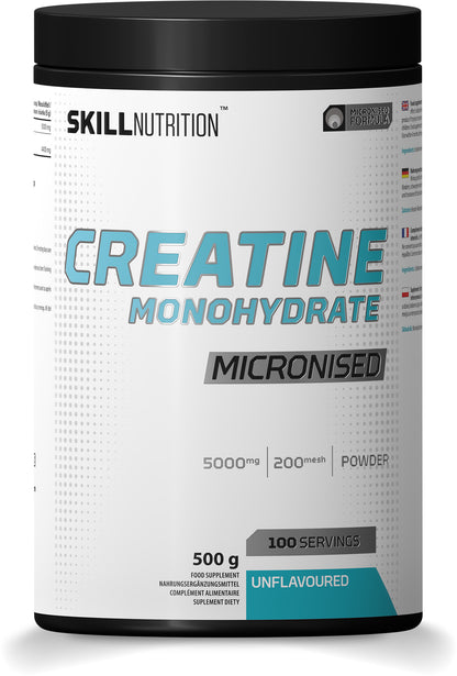 Micronised Creatine Monohydrate Unflavoured by Skill Nutrition – product image 2