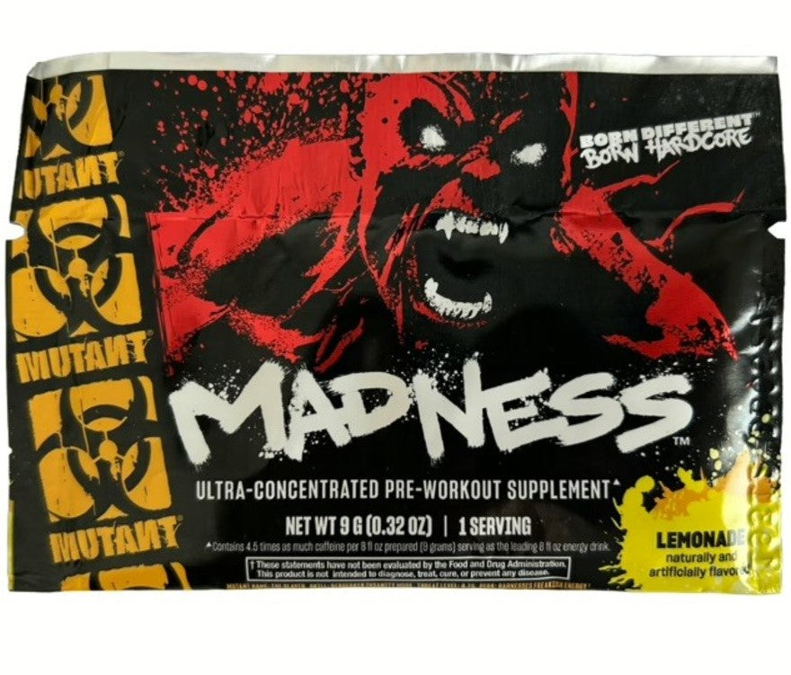 Madness Pre-Workout, Lemonade - 9g (1 serving)