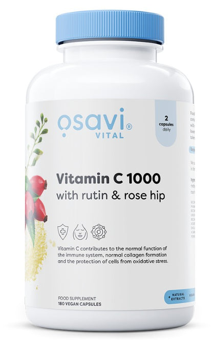Vitamin C1000 with Rutin & Rose Hip by Osavi – product image 2