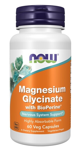 Magnesium Glycinate with BioPerine by NOW Foods